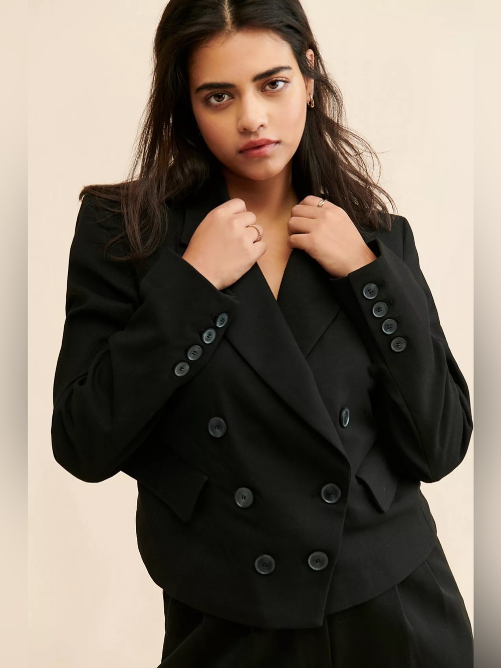 Free People Betty Double-Breasted Blazer